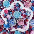 【Buy One Get Equal Volume for Free】- DK03B - Nail Charm+ Rose Mix-glow(Miki)- FC1 1