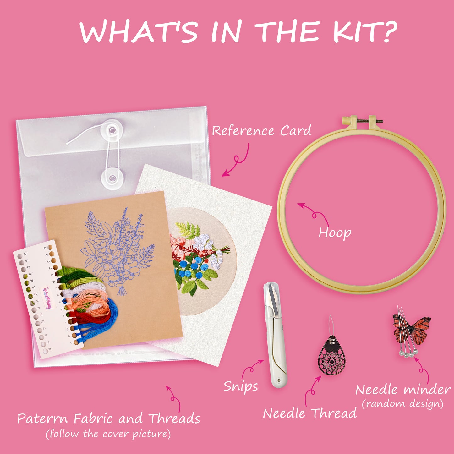 Serene Sprig - embroidery kit