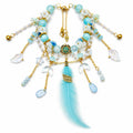 Handmade Floral Bracelets - Feather  KJ1