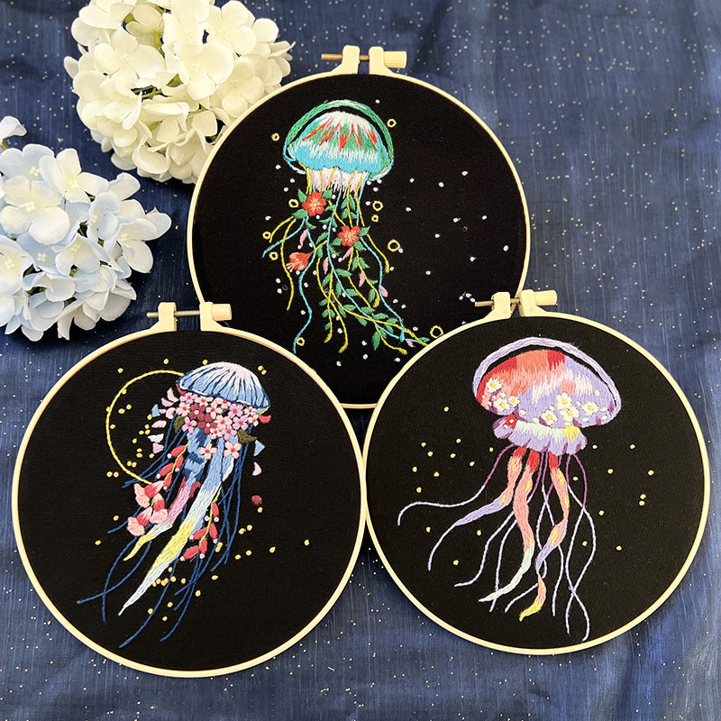 Moonlit Jellyfish Series - Embroidery Kit Bundle