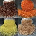 3mm(0.12 in) Brown-Yellow-Orange-Champagne Diamond Pointyback Transparent Resin Rhinestone (No Luminous) - 14 Colors