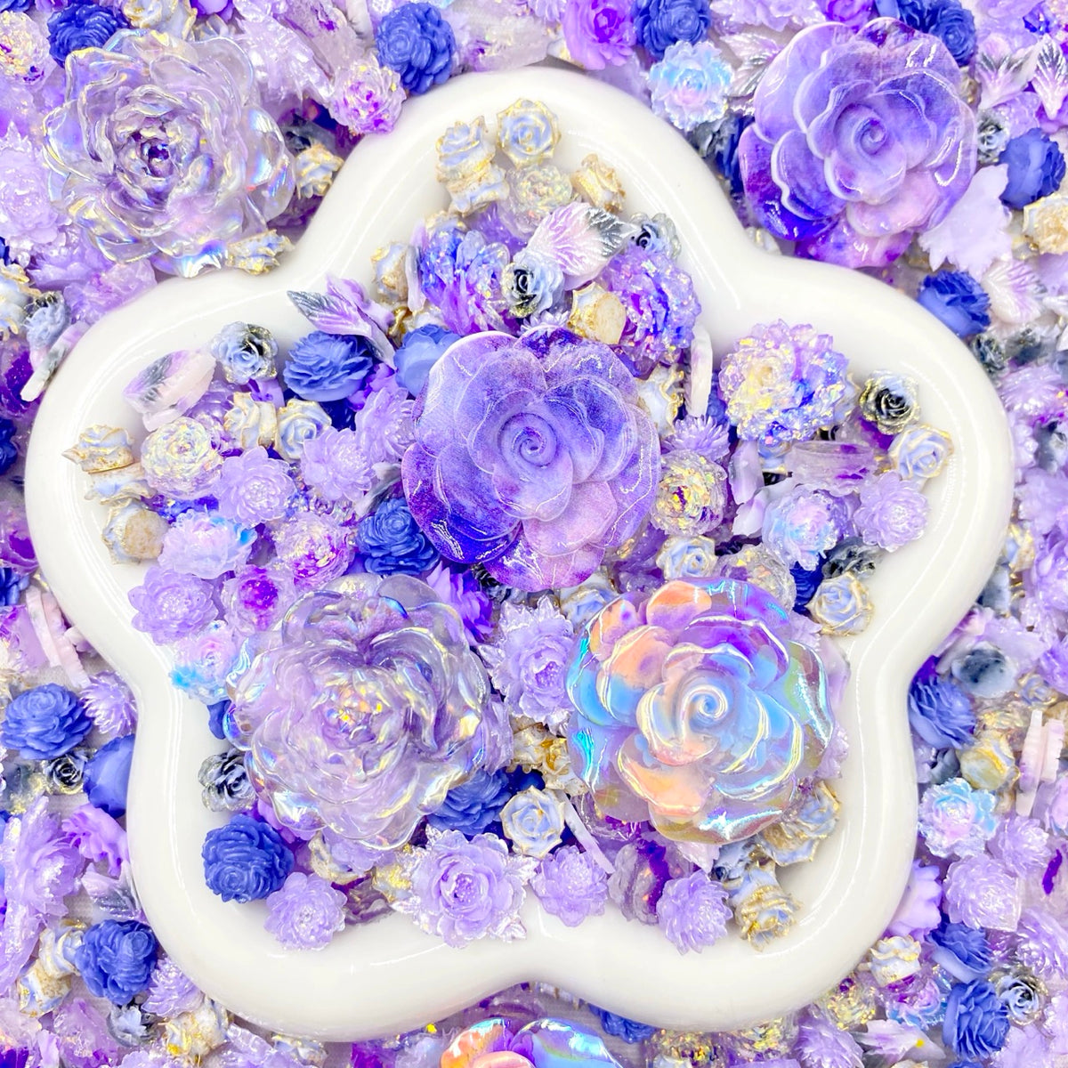 【Buy One Get Equal Volume for Free】- DK03B - Nail Charm+ Rose Mix-glow(Miki)- FC1 1