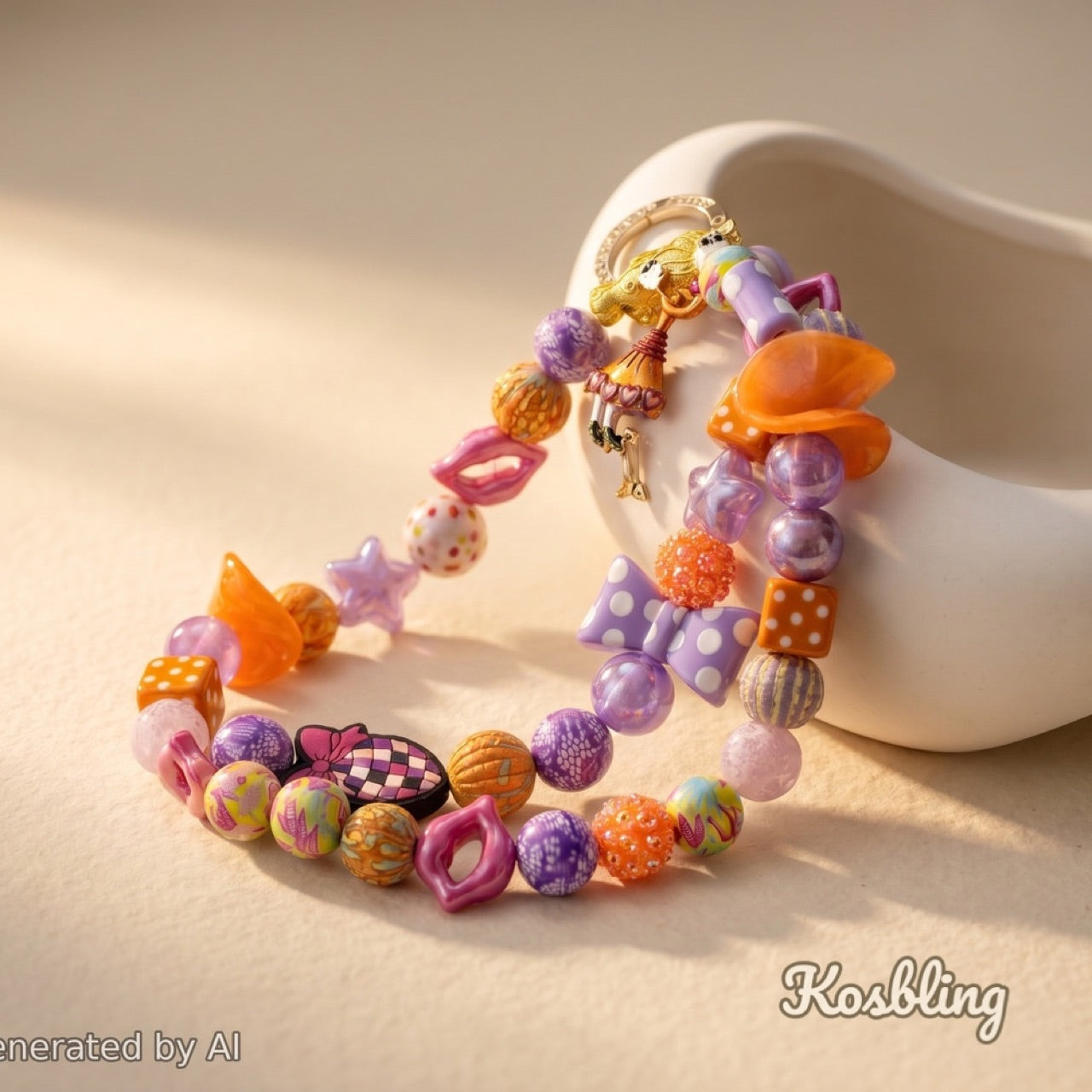 【Buy One Get One Equal Volume For Free】- DK02A - Beads Mix For Keychains(Miki)-BD 4
