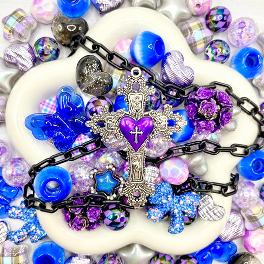 【Buy One Get One Equal Volume For Free】Starlight Shadow -  Beads Mix For Keychains(Miki)-BD