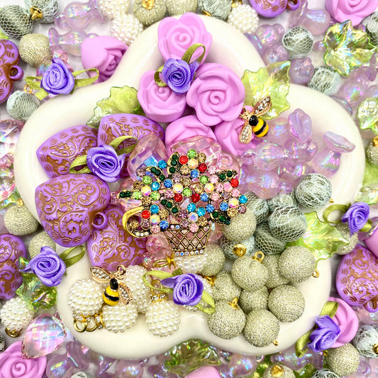 【Buy One Get One Equal Volume For Free】Loving Lavender - Garden Beads Mix for hanging ornament-BD