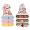 【20%OFF ONLY]3-Tier Storage Drawer with Cream Glue, Doll DIY - Kosbling Handmade Blind Bag
