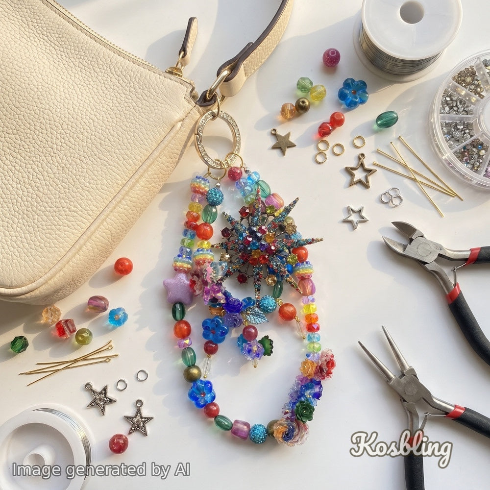 Rainbow Starlight - Nail & Beads Mix-glow(miki)- NailC