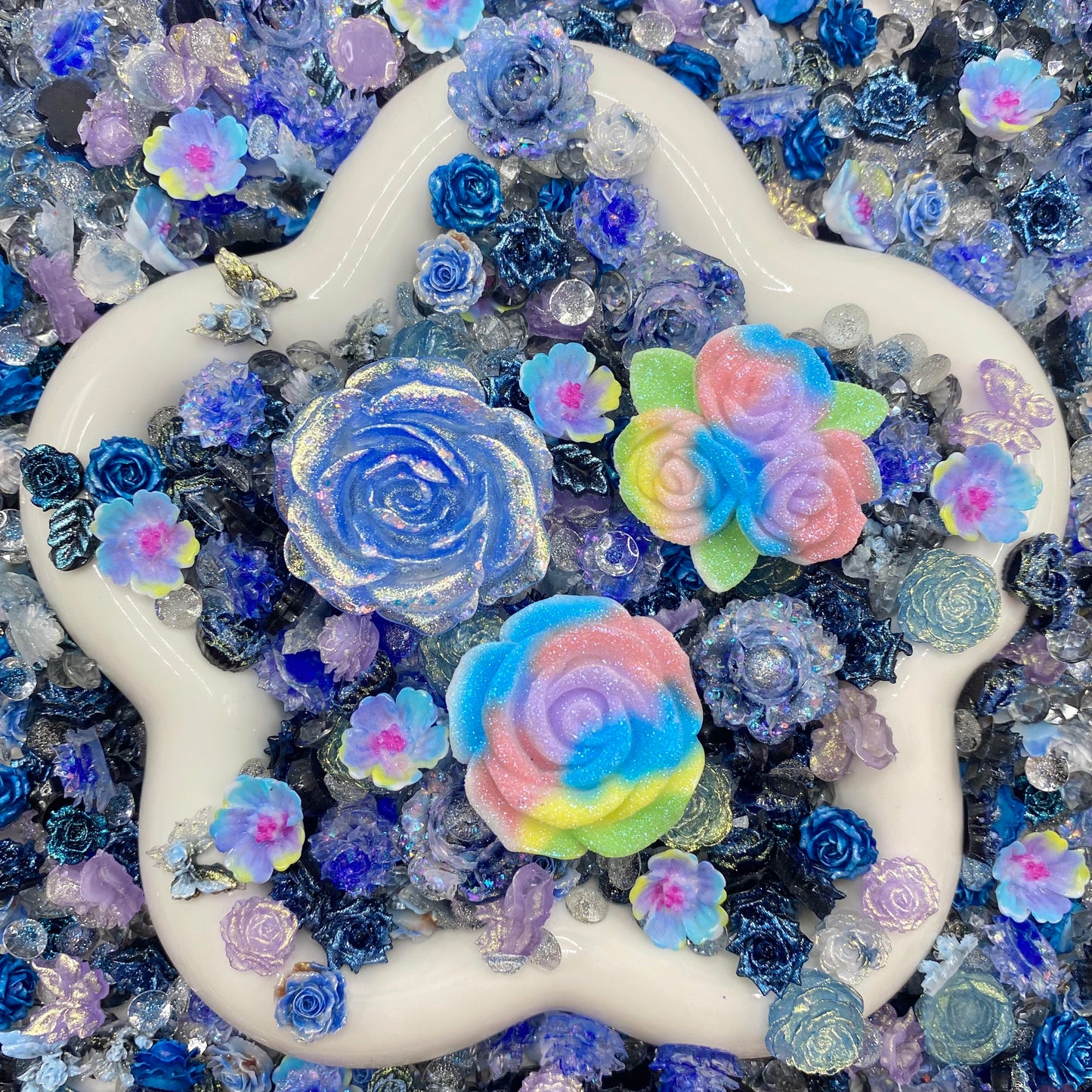 Rainbow Frost -Nail charm + Rose Mix-glow(Miki)- FC1