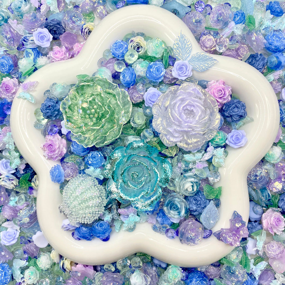 Floral Pastels  - Nail charm + Rose Mix-glow(Miki)- FC1