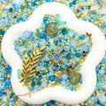 【20%OFF】Blue&Golden Seed Beads Mix for Jewelry