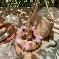 【Buy One Get One Equal Volume For Free】Mechanical Pink Beads Mix for hanging ornament-BD