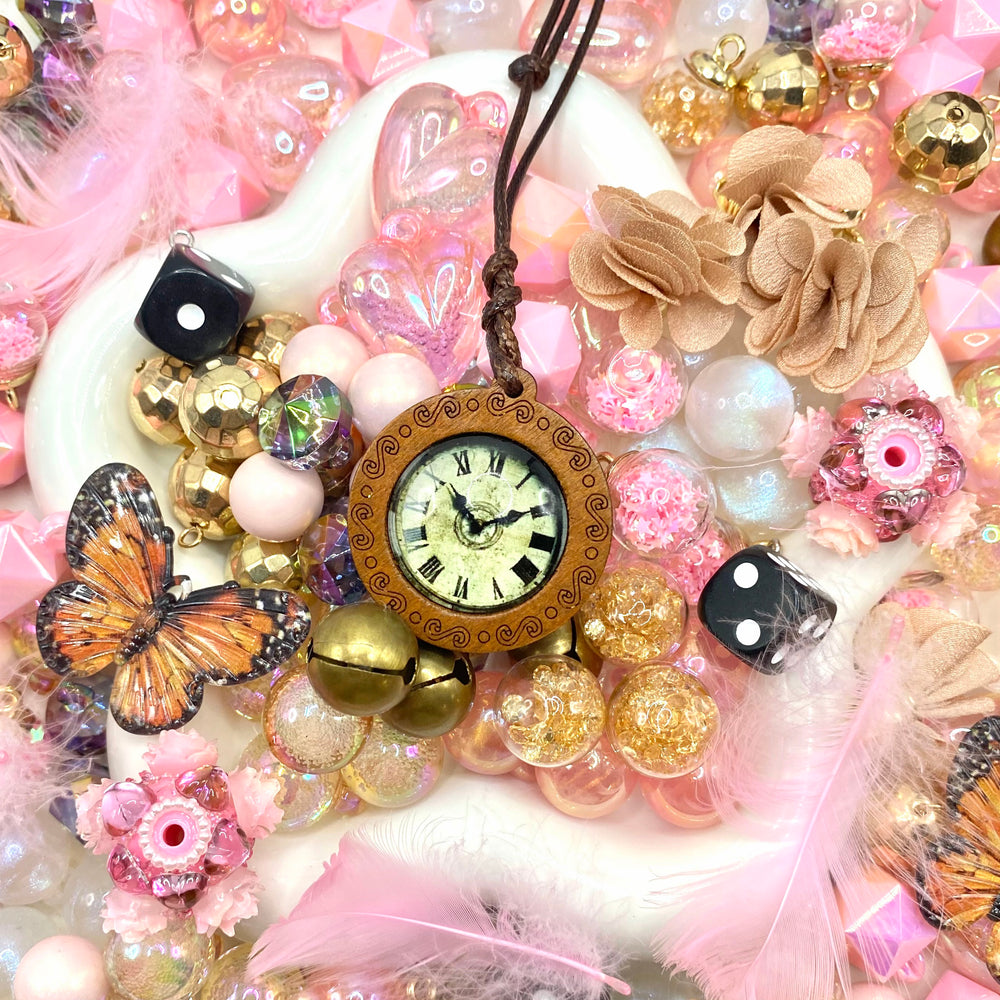 【Buy One Get One Equal Volume For Free】Mechanical Pink Beads Mix for hanging ornament-BD