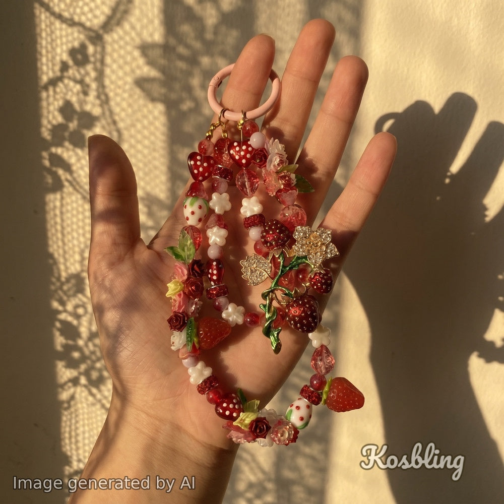 Strawberry Salad -  Nail & Beads Mix-glow(miki)- NailC
