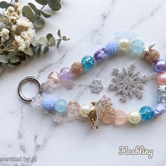 【Buy One Get One Equal Volume For Free】Winter Berry Frost - Beads Mix For Keychains(Miki)-BD
