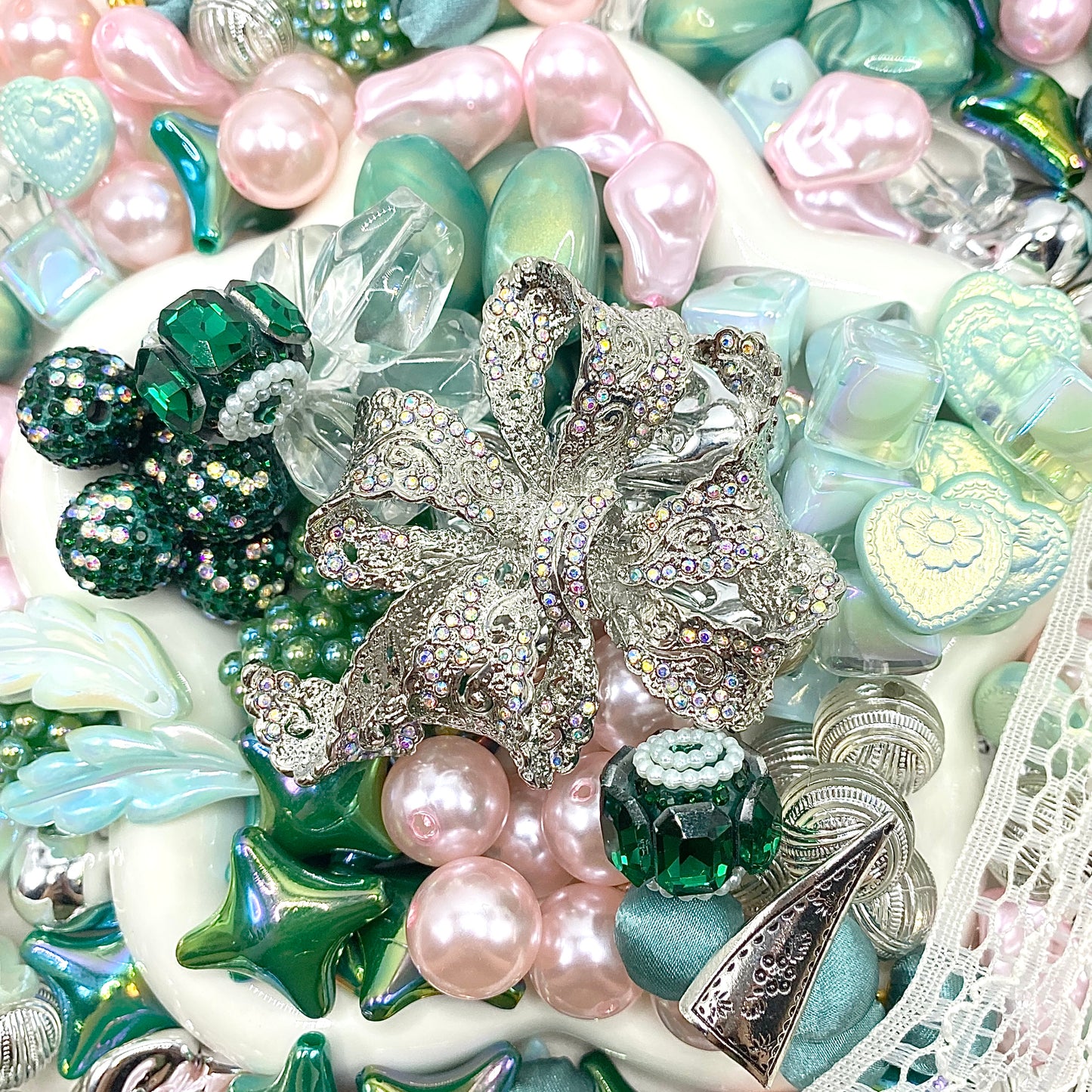【Buy One Get One Equal Volume For Free】Afternoon Tea Beads Mix For Keychains(Miki)-BD