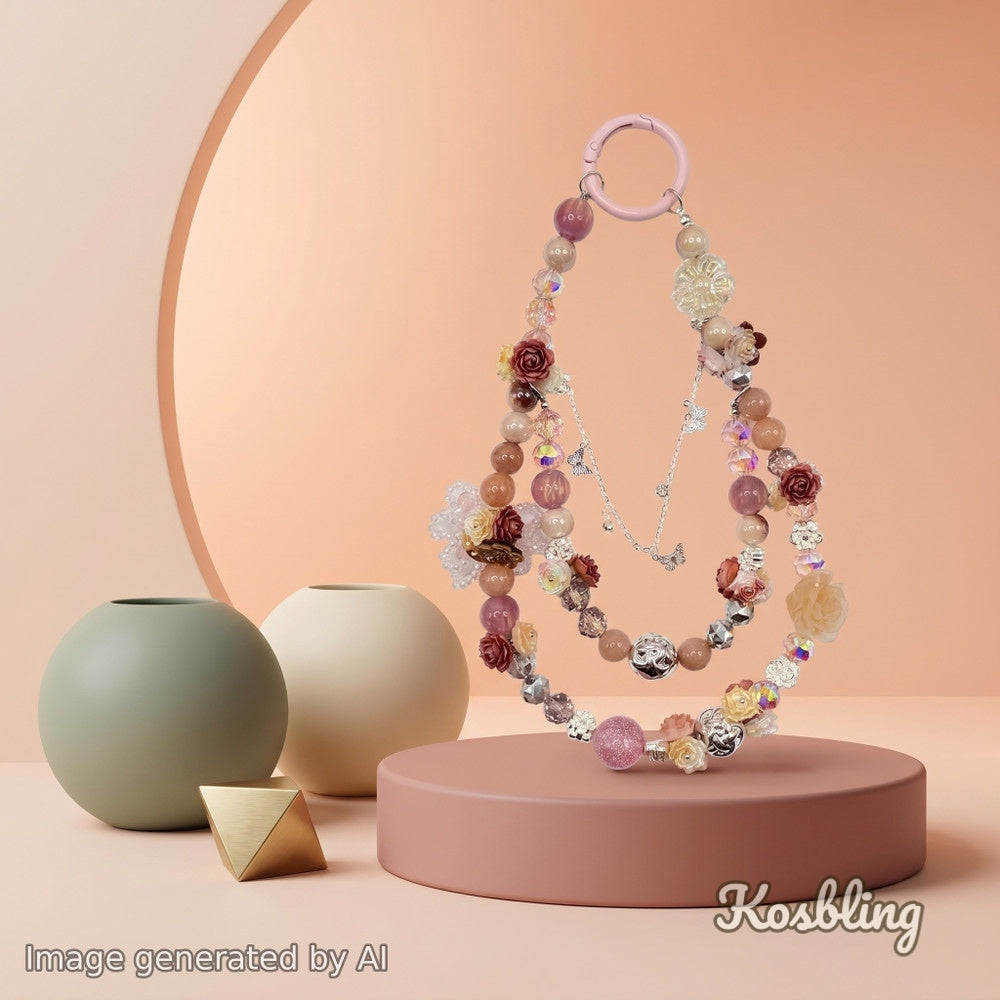 Rustic Rose - Nail & Beads Mix-glow(miki)- NailC