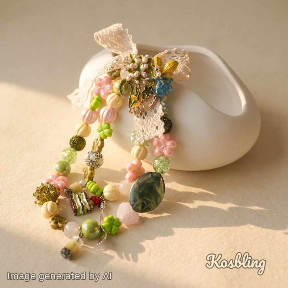 【Buy One Get One Equal Volume For Free】Matcha Beads Mix For Keychains(Miki)-BD