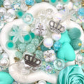 【Buy One Get One Equal Volume For Free】Teal Beads Mix for hanging ornament-BD