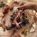 【Buy One Get One Equal Volume For Free】Dark Red & Black Beads Mix for hanging ornament-BD