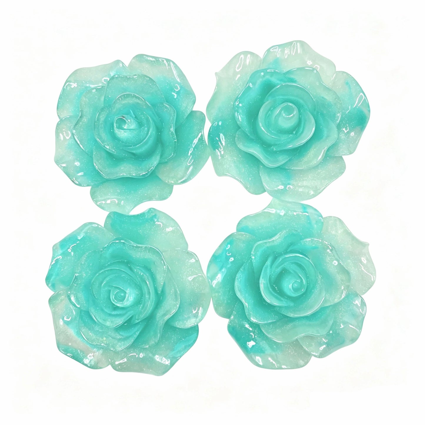Kosbling Satin Rose With Glitter - 60mm - 2pcs