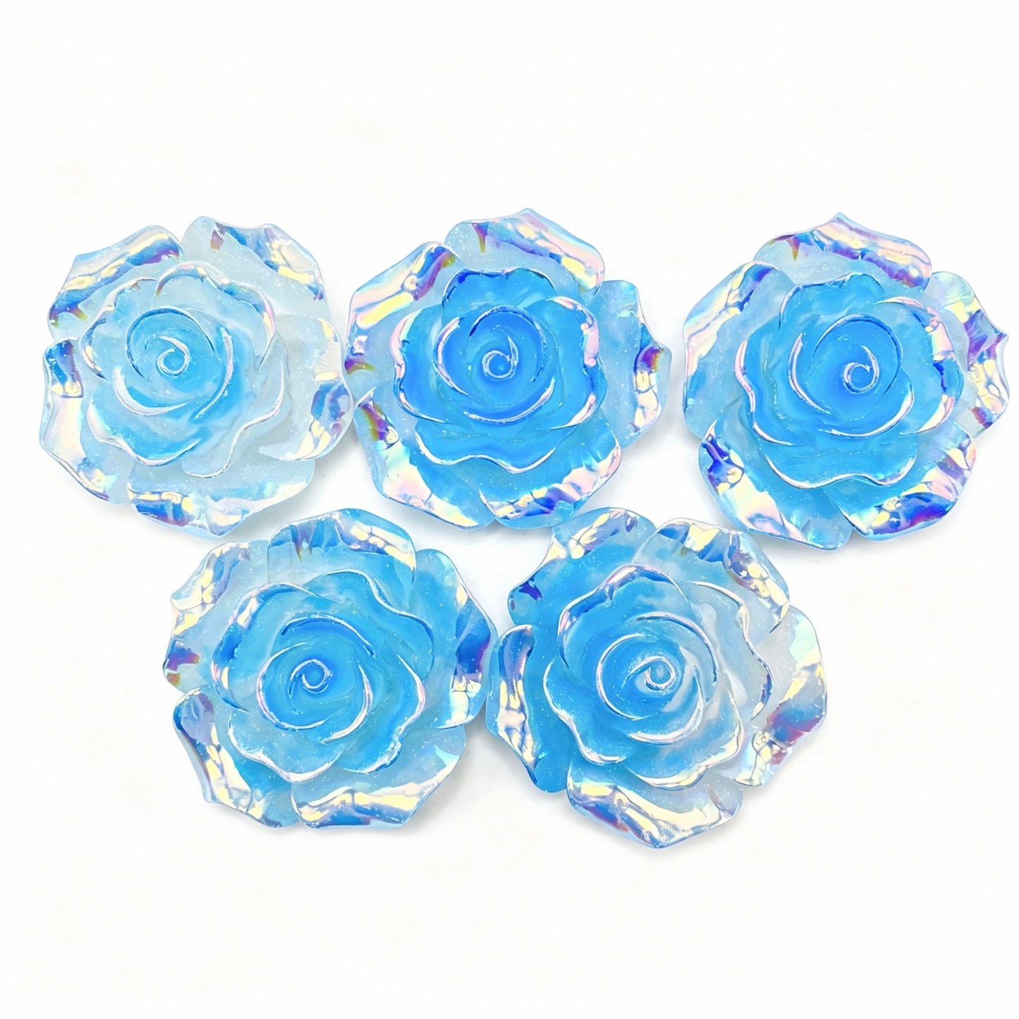 Kosbling Satin Rose With Glitter - 60mm - 2pcs