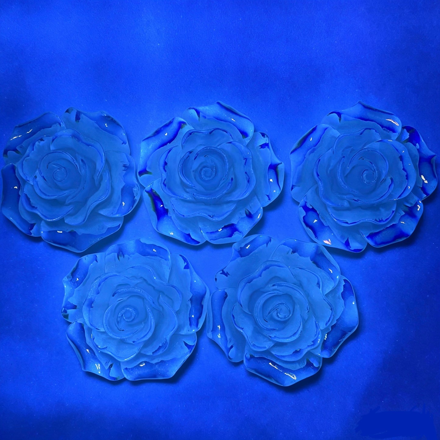Kosbling Satin Rose With Glitter - 60mm - 2pcs