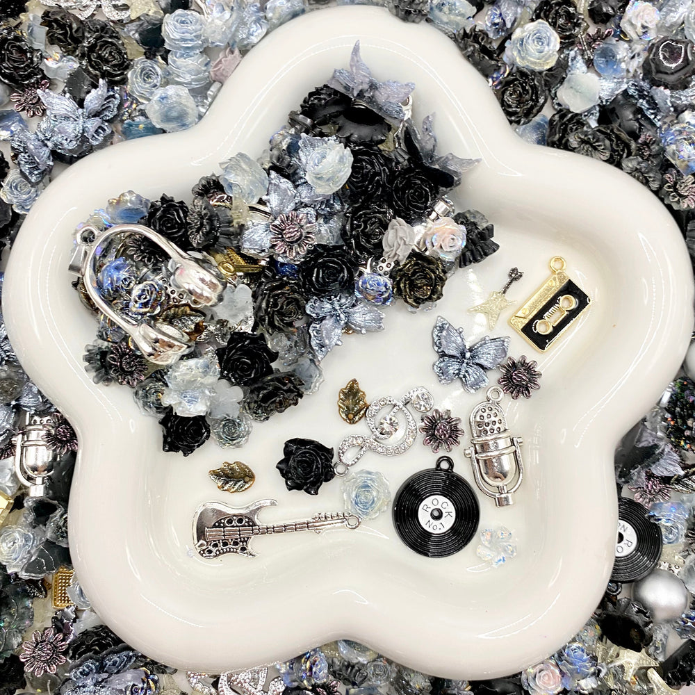 【15%OFF】Petals To The Metal - Nail Charm+Metal Mix-glow(Miki) - Nail-NC