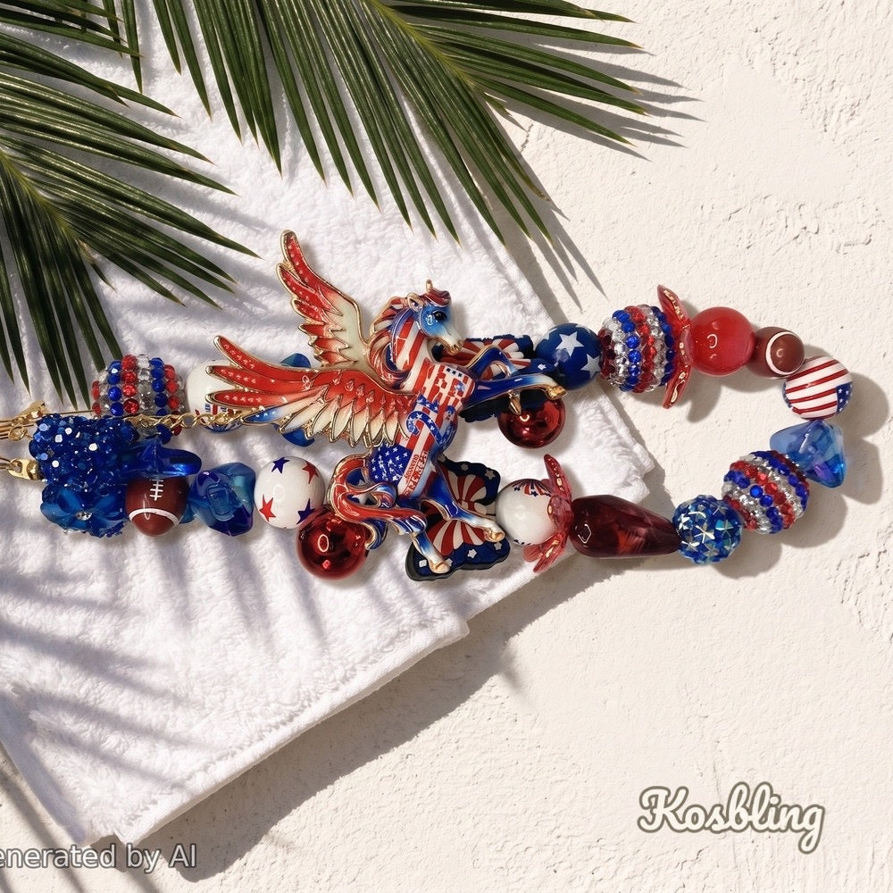 【Buy One Get One Equal Volume For Free】National Day Beads Mix for hanging ornament-BD
