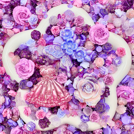 【Buy One Get Equal Volume for Free】Midsummer Nail charm + Rose Mix-glow(Miki)- FC1