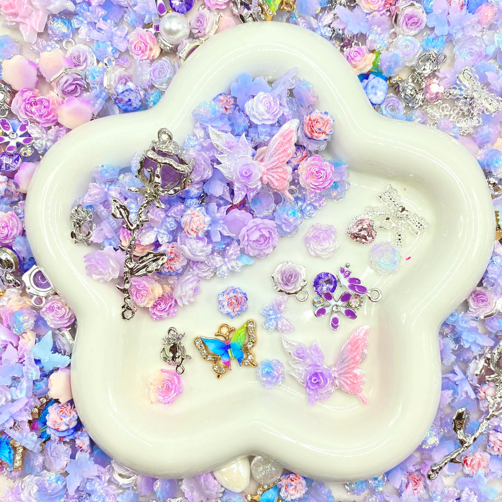 【15%OFF】Flower Pond- Nail Charm+Metal Mix-glow(Miki) - Nail-NC