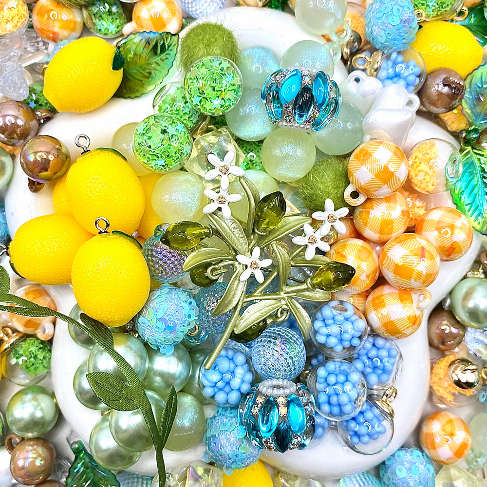 【Buy One Get One Equal Volume For Free】Lemon Beads Mix for hanging ornament-BD
