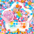 【Buy One Get One Equal Volumn For Free】Orange Nail Charm Mix glow(miki)- NailC