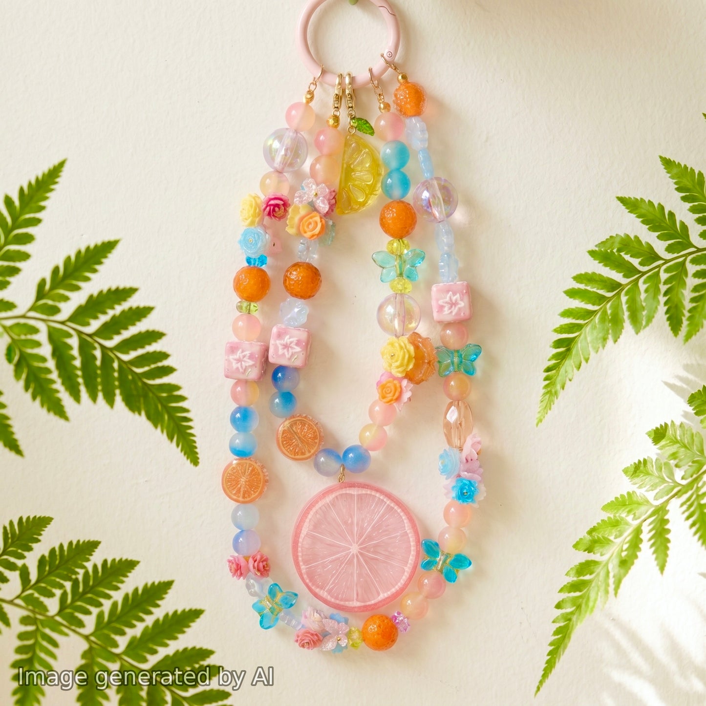 【Buy One Get One Equal Volumn For Free】Orange Nail Charm Mix glow(miki)- NailC
