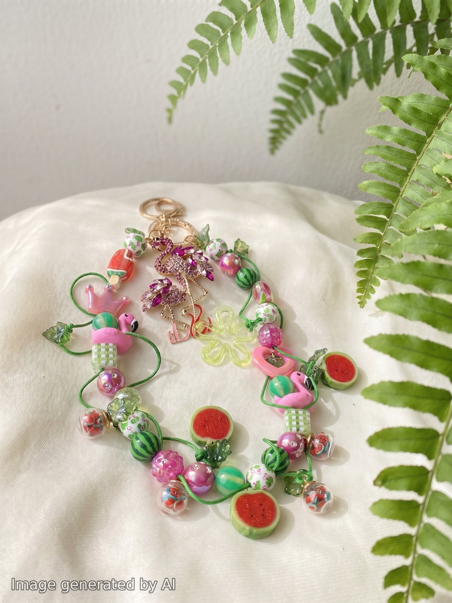 【Buy One Get One Equal Volume For Free】Watermelon Beads Mix For Keychains(Miki)-BD