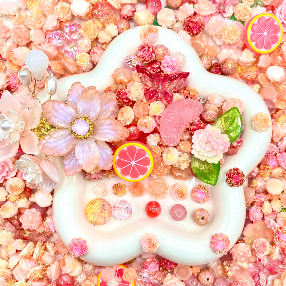 【Buy One Get One Equal Volume For Free】Grapefruit Nail & Beads Mix-glow(miki)- NailC