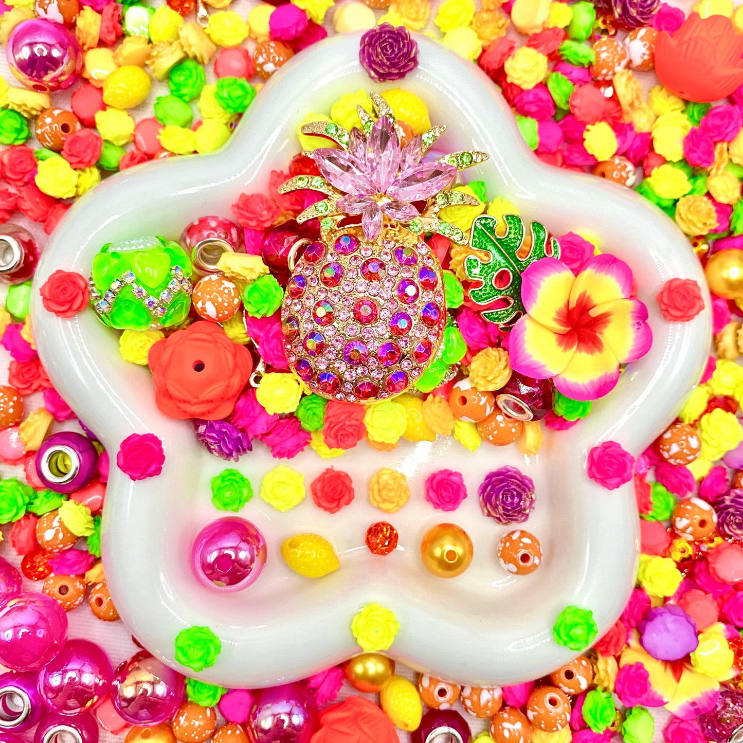 【Buy One Get One Equal Volume For Free】Pineapple Nail & Beads Mix-glow(miki)- NailC