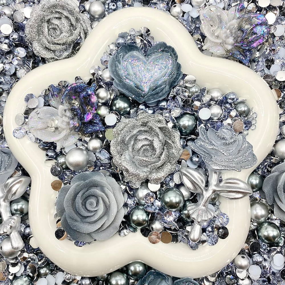 【Buy One Get Equal Volume for Free】Silver & Gray Rose Mix-glow(Miki)- FC1