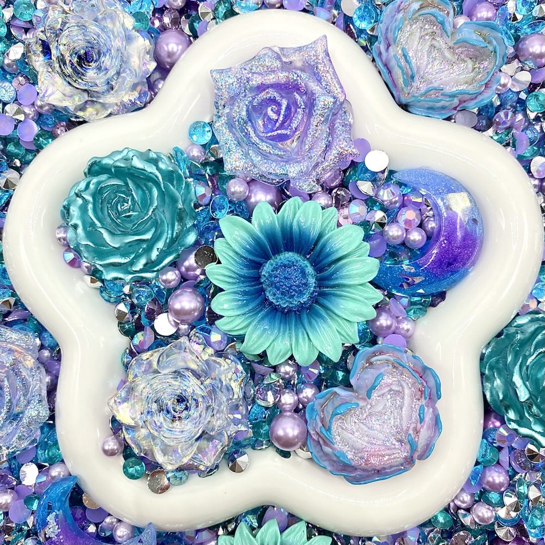 【Buy One Get Equal Volume for Free】Purple & Teal Rose Mix-glow(Miki)- FC1