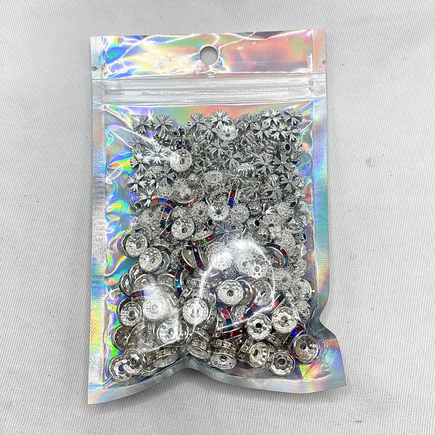 S064 - Silver Spacer - Beads for Bracelet Necklace Making-BD