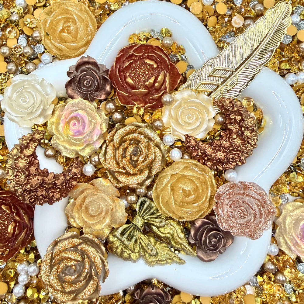S001 - 【Buy One Get One Equal Volume For Free】Golden Glamor - Rose Bouquet Mix - glow