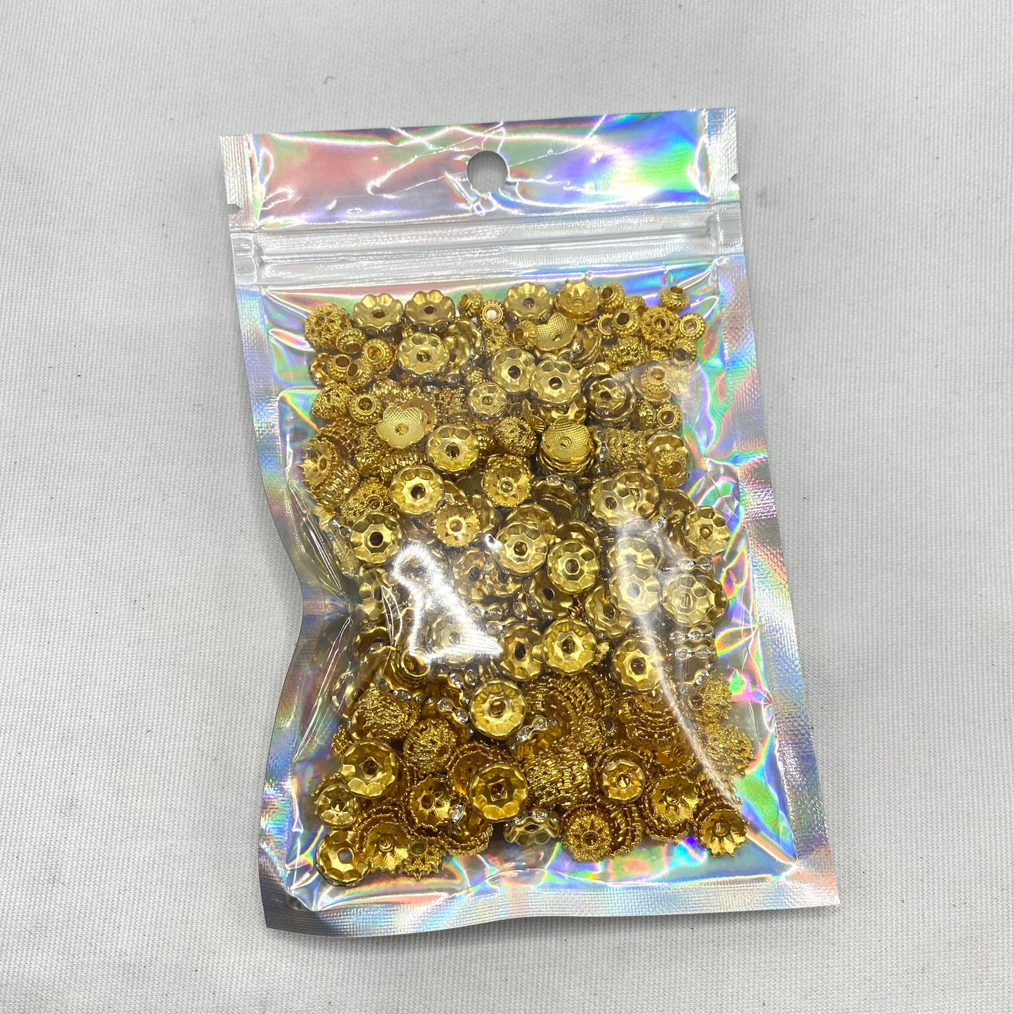 S063 - Golden Spacer-Beads for Bracelet Necklace Making-BD