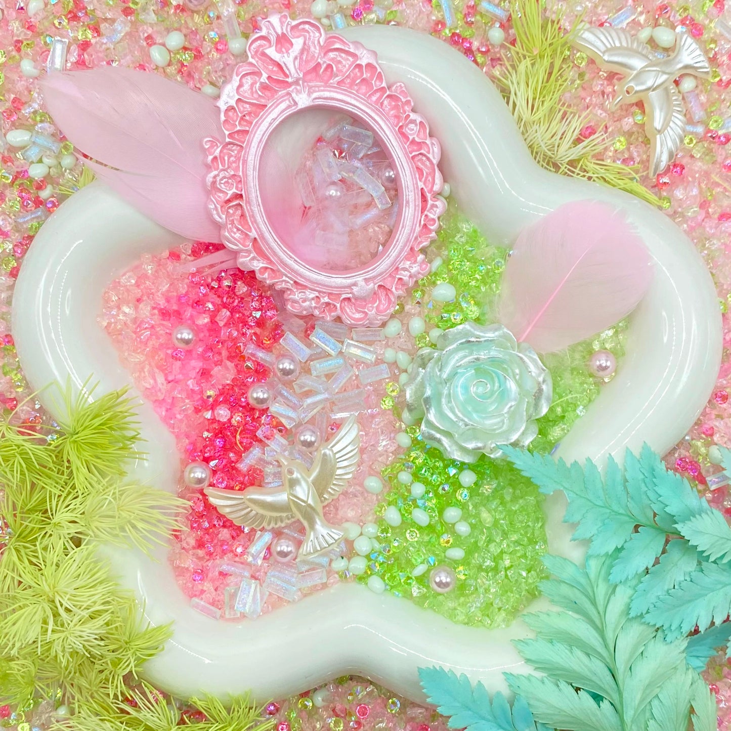 【Buy One Get Equal Volume for Free】Pink & Green Gravel Live Mix - Supermix