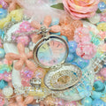 【Buy One Get One Equal Volume For Free】Pink Feather Beads Mix for hanging ornament-BD