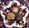 【30%OFF + Buy One Get Equal Volume for Free】Purple & Brown Nail Charm+Rose Mix-glow(Miki)- FC1