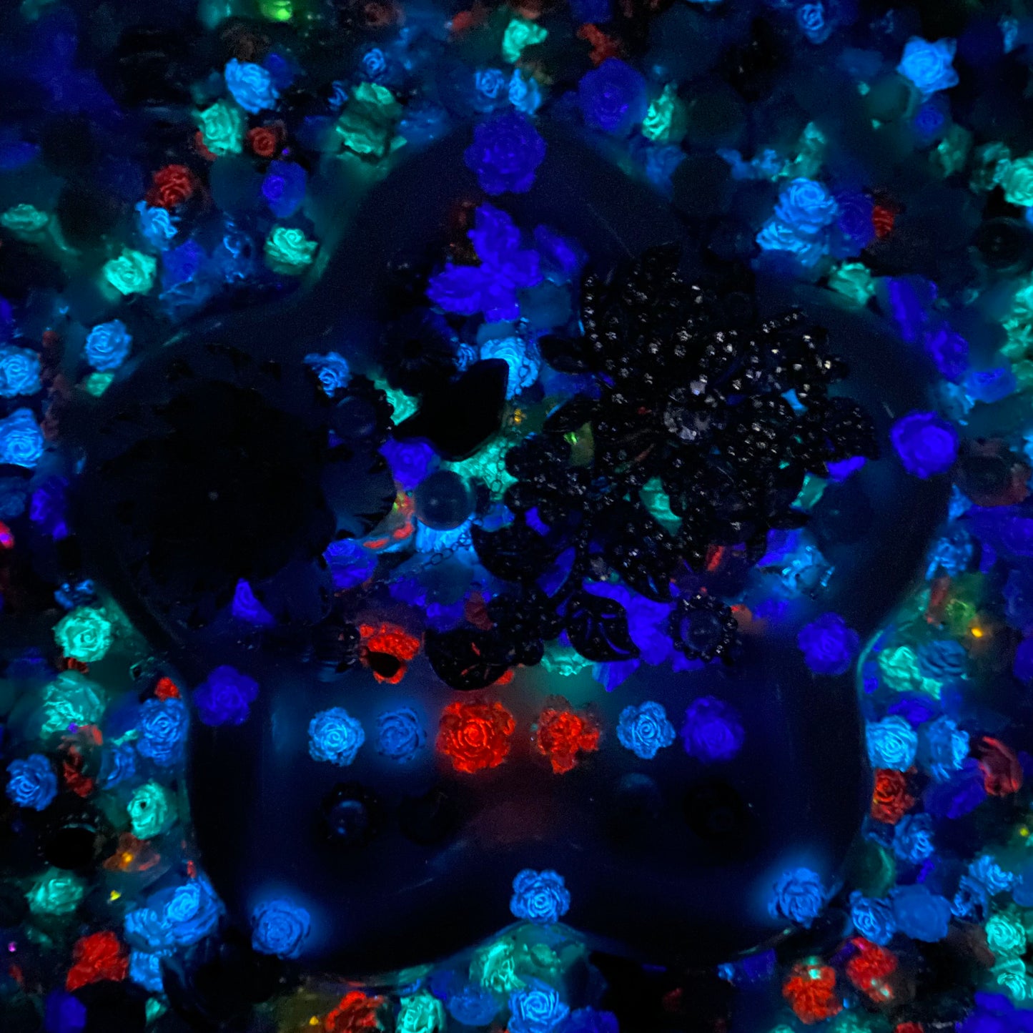 【Buy One Get One Equal Volume For Free】Teal Nail & Beads Mix-glow(miki)- NailC