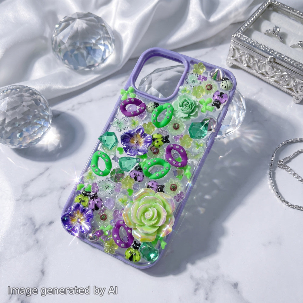 【Buy One Get One Equal Volume For Free】Ladybug Nail Charm Mix glow(miki)- NailC