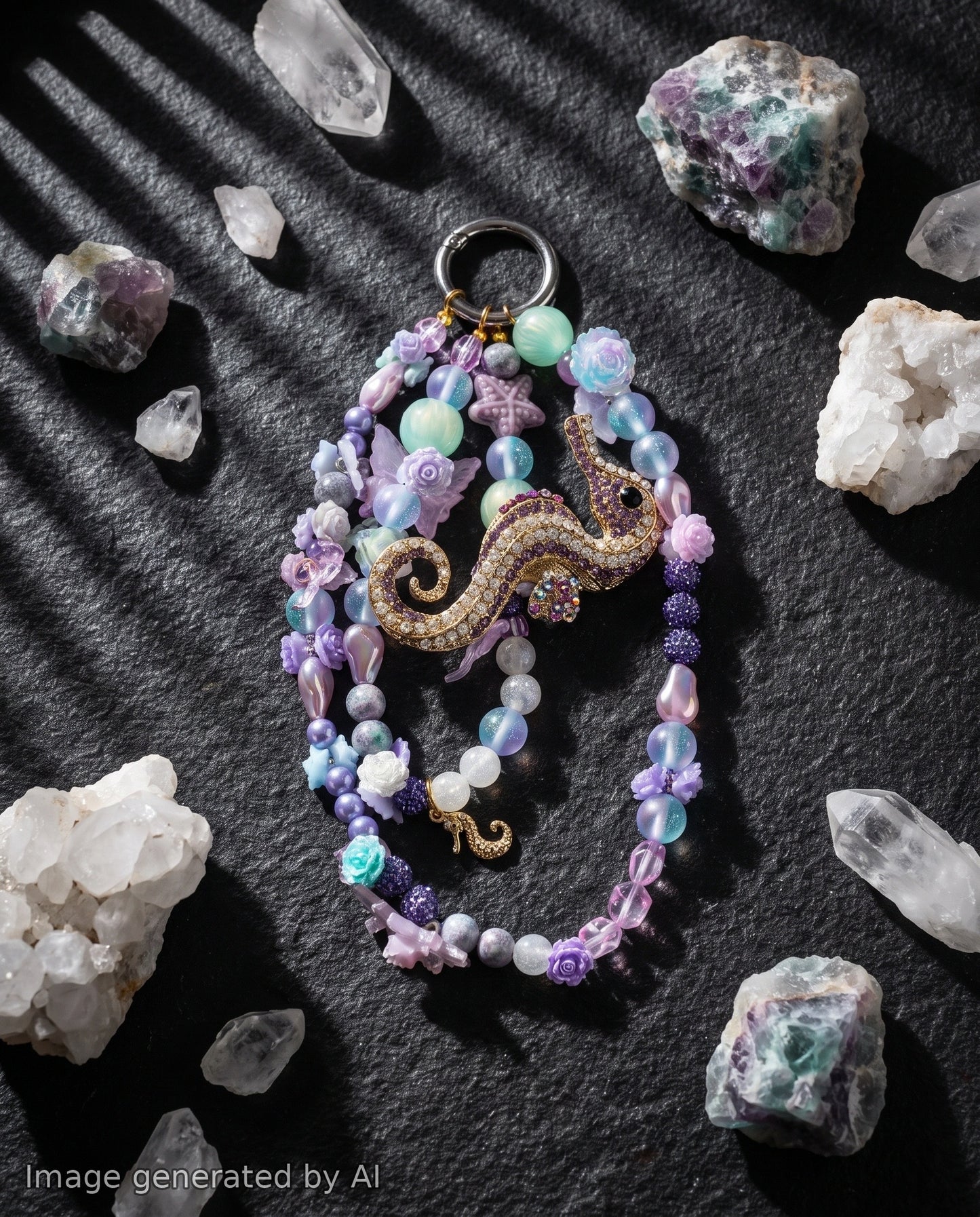 【Buy One Get One Equal Volume For Free】Seahorse Nail & Beads Mix-glow(miki)- NailC