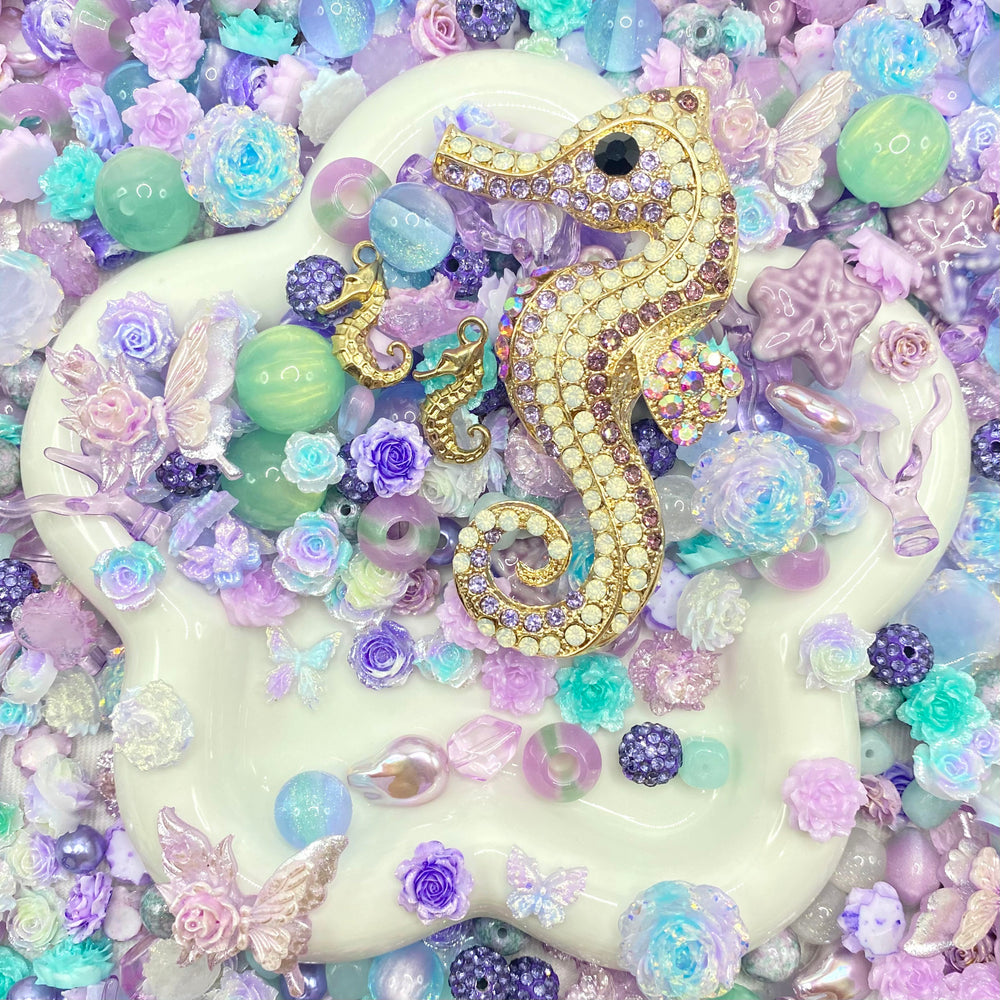 【Buy One Get One Equal Volume For Free】Seahorse Nail & Beads Mix-glow(miki)- NailC