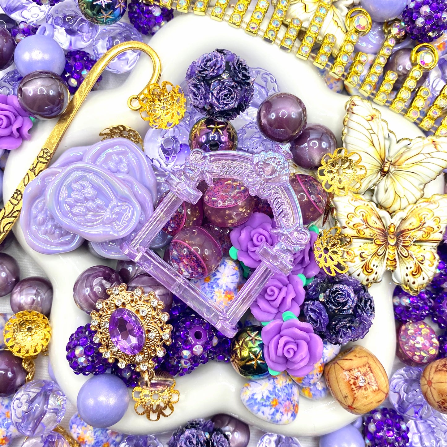 【Buy One Get One Equal Volume For Free】Princess Beads Mix For Keychains(Miki)-BD