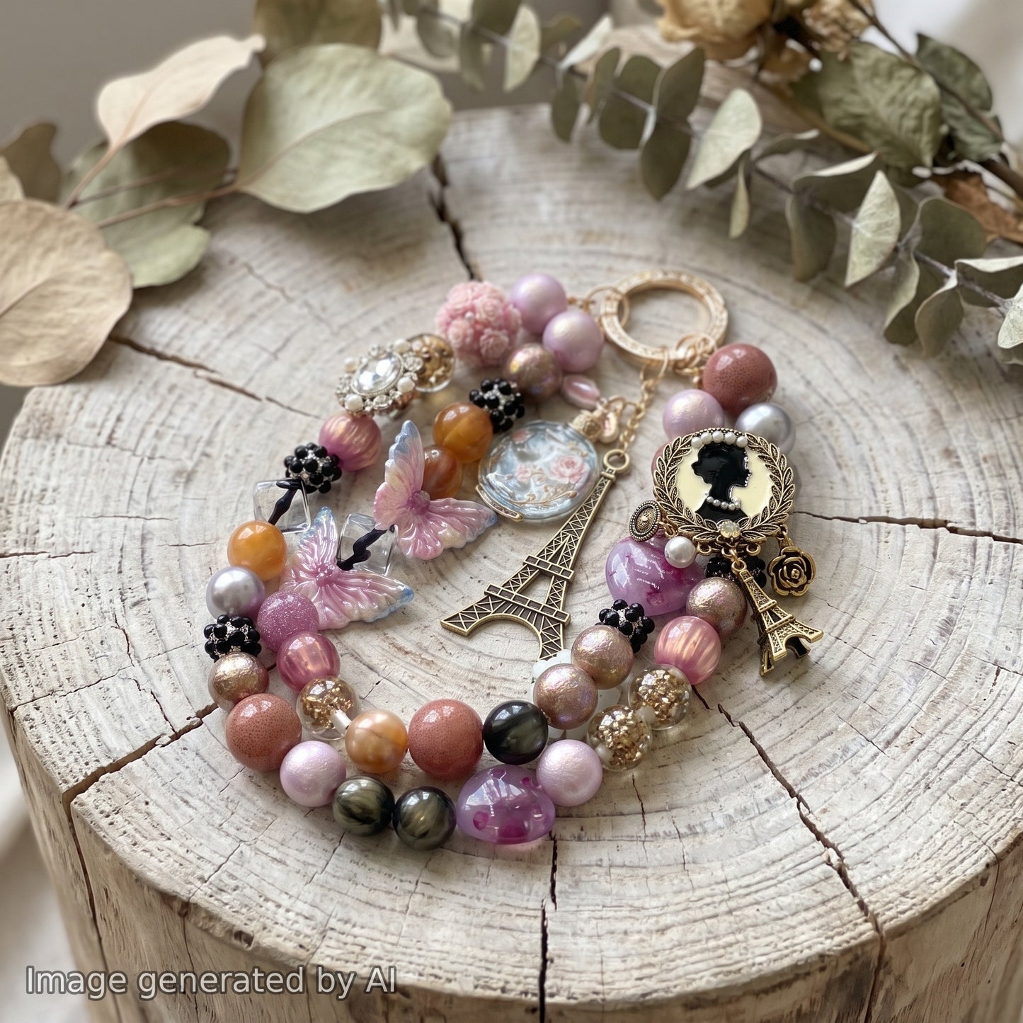 【Buy One Get One Equal Volume For Free】Paris Beads Mix For Keychains(Miki)-BD